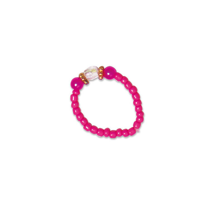 Zestaw kreatywny do tworzenia biżuterii Pierścionki z koralików J09125 Janod