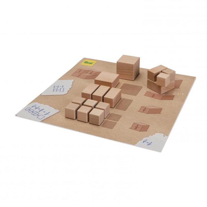 Drewniana Gra edukacyjna Erzi 42042 Nauka ułamków i dzielenia przez zabawę