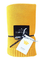 Duży koc bambusowy Musztarda z miodem LL3455-Lullalove, kocyki dla dzieci