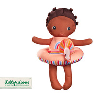 Laleczka do kąpieli z kółkiem w komplecie zabawki do wody Lena 83424 Lilliputiens