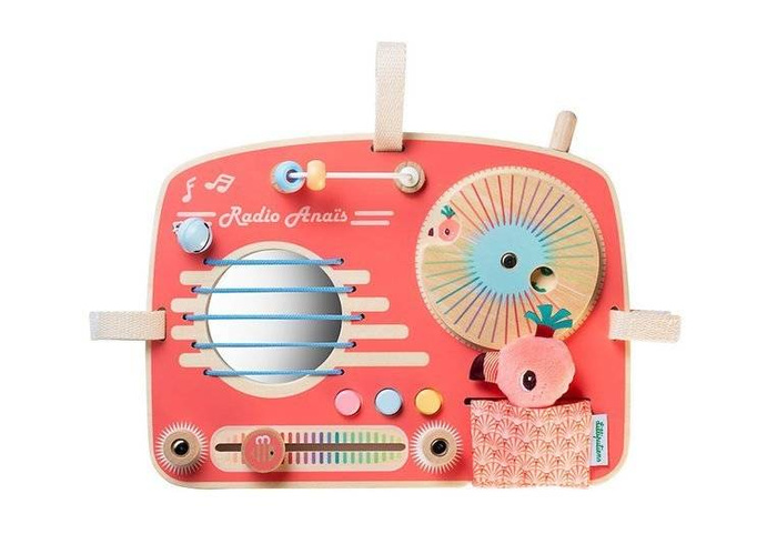 Drewniana tablica manipulacyjna Radio Flaming Anais 83181 LILLIPUTIENS