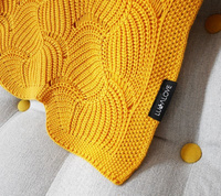 Kocyk ażurowy muszelka mango LL8092-Lullalove, kocyki dla dzieci