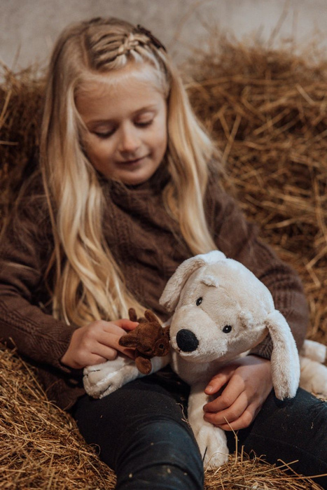 Maskotka piesek Mama ze szczeniakami 3 pluszaki dla dzieci w zestawie Astrup 84627