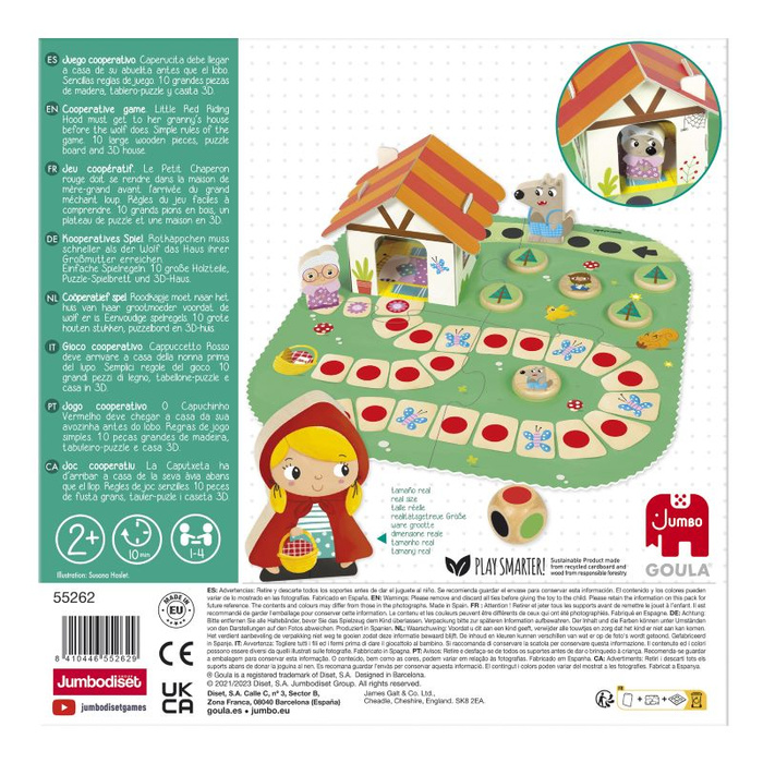 Gra planszowa dla dzieci Czerwony kapturek Goula 55262