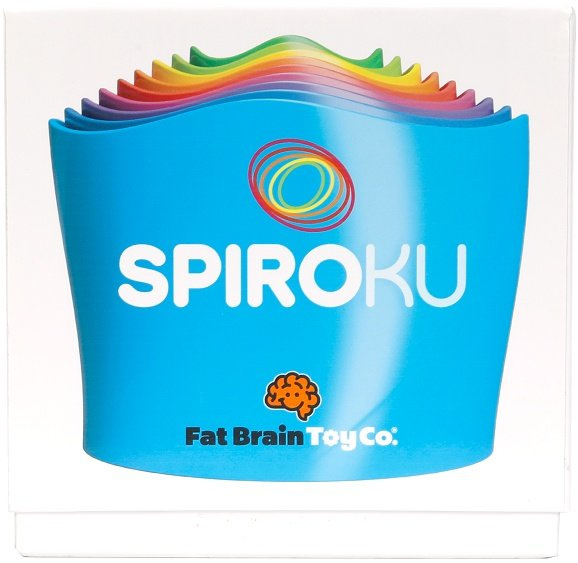 Kolorowe klocki cylindryczne do układania Wieża SpiroKu Fat Brain Toys FA318-1