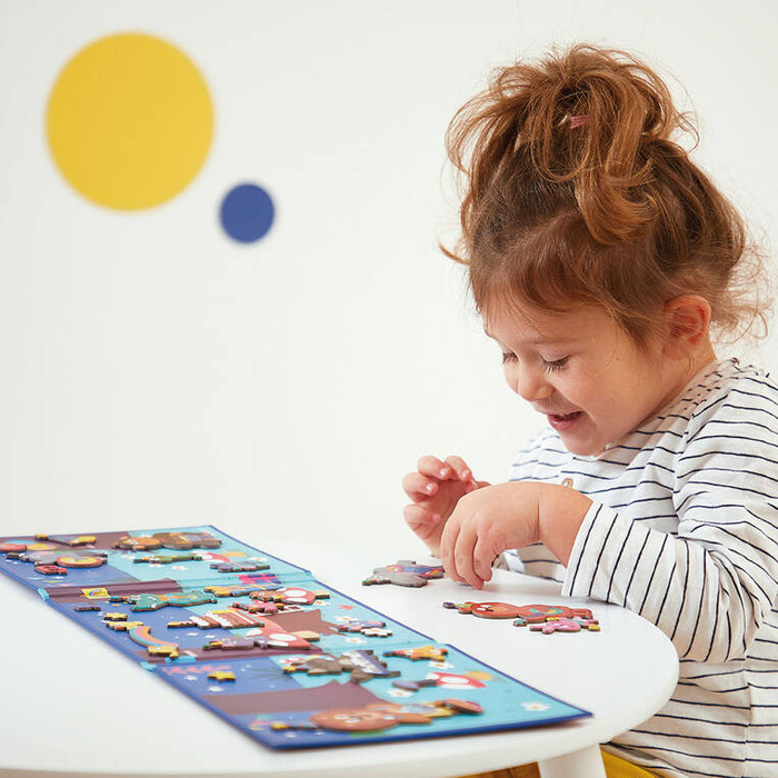 Magnetyczna układanka Przyjęcie w lesie Magneti'stories J05455 Janod