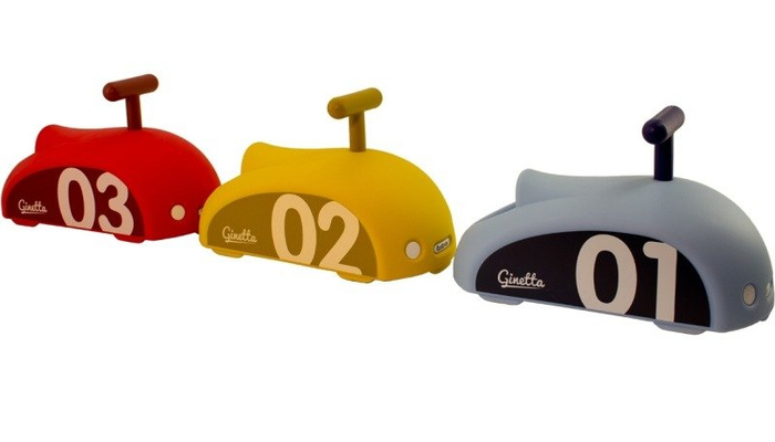 Niebieski jeździk Ginetta Mini Eolo Italtrike