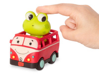 Zestaw 3 miękkich autek sensorycznych z efektem dźwiękowym i świetlnym Light Up Cars BX2314 B.toys