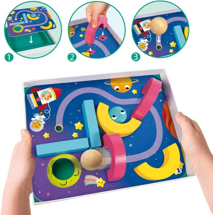 Gra dla dzieci Tor Przeszkód i zabawna piłka Goula 55264 zabawki edukacyjne dla dzieci