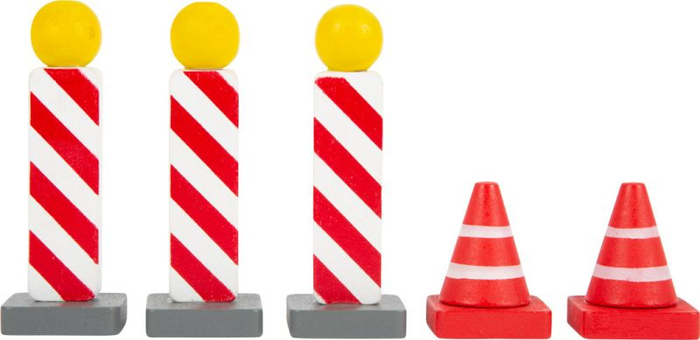 Zestaw znaków drogowych do zabawy dla dzieci Small Foot 11736 drewniane zabawki dla dzieci