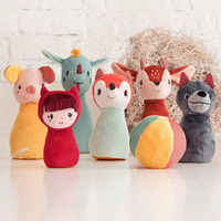 Zestaw miękkich kręgli z piłką - dzwoneczkiem Las 83465 LILLIPUTIENS