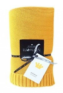 Bambusowy koc Musztarda z miodem LL3172-Lullalove, kocyki dla dzieci