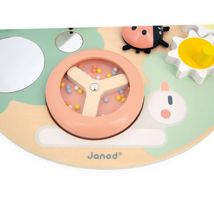 Wielofunkcyjna tablica edukacyjna drewniana Ogród Sweet Cocoon Janod J04057