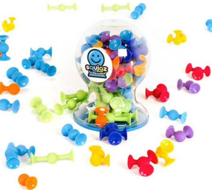 Zestaw Delux Klocki Squigz Przyssawki FA088-2 Fat Brain Toys, klocki dla dzieci