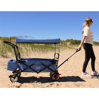 Składany Wózek plażowy AXI A031.193.08 z dachem hamulcem i torbą Udźwig do 80 kg do przewożenia rzeczy i zabawek