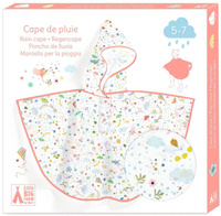 Transparentna pelerynka przeciwdeszczowa dla dzieci Wiosna Djeco DD04680