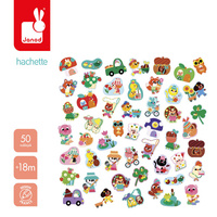 Duże naklejki wielorazowe 50 sztuk Wiosna Janod J09187