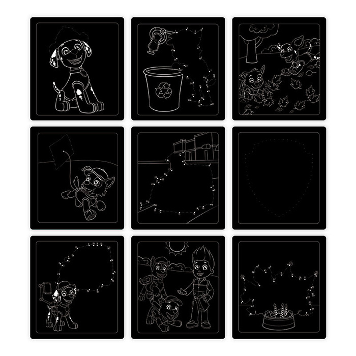 Zdrapywanki z rysikiem Psi Patrol Scratch Art Pad – Marshall Melissa and Doug 33261