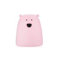 Lampka silikonowa Miś Mały różowy Rabbit & Friends 520005