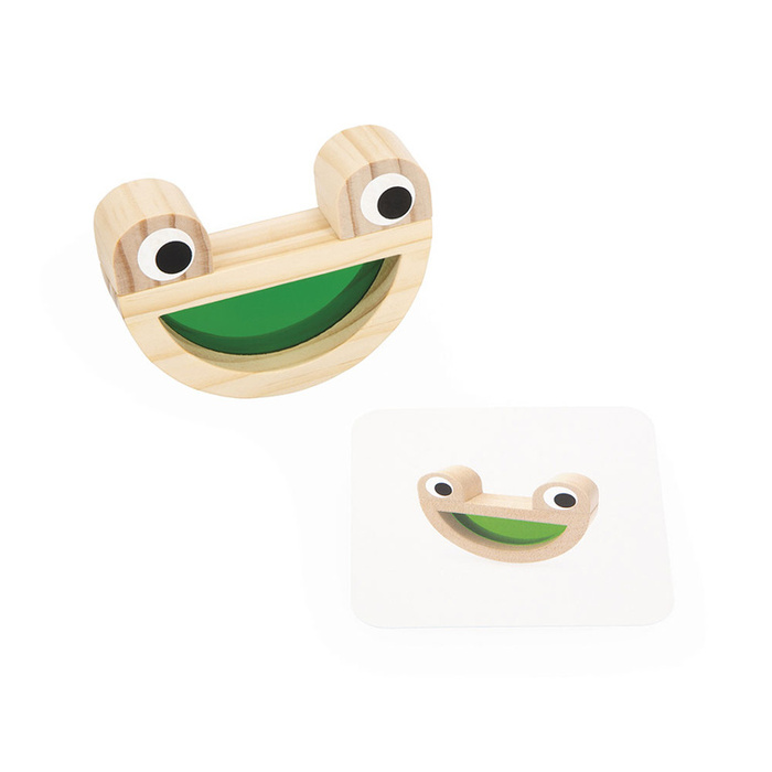 Klocki drewniane przeźroczyste kolorowe sensoryczne Janod J05306