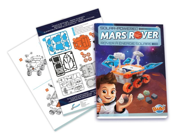 Łazik marsjański zasilany energią słoneczną model do złożenia i zabawy Buki 2175