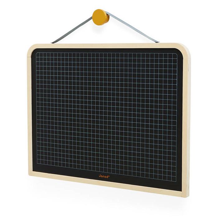 Magnetyczna tablica drewniana dwustronna z akcesoriami Janod J09635