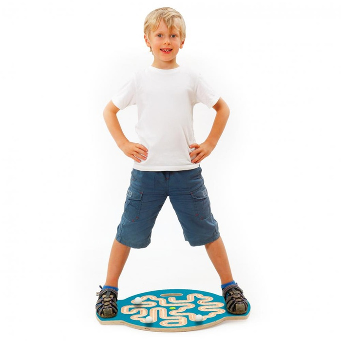 Dysk do balansowania z torem kulkowym Erzi 46374 Gra równoważna dla dzieci i dorosłych