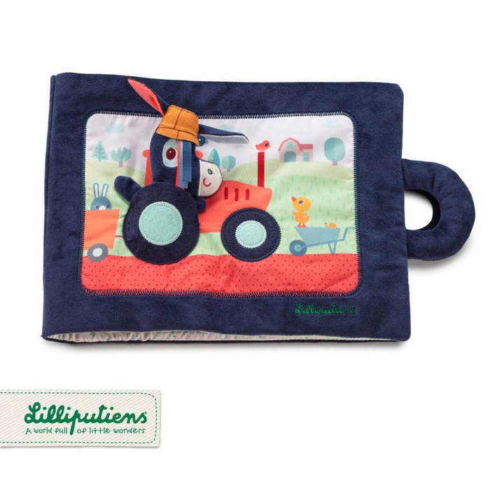 Miękka książeczka aktywizująca "Osiołek Ignace na farmie" 83415 Lilliputiens