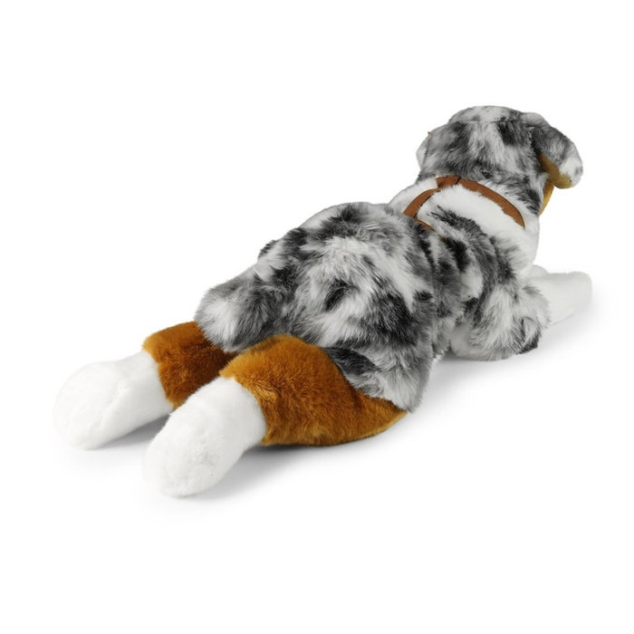 Pluszowy Owczarek Australijski z szelkami 61cm Rappa 230040 realistyczna i ekologiczna Maskotka dla dzieci