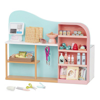 Groomer 2w1 salon pielęgnacji zwierząt i sklep Happy Tails Care Center Our Generation BD35353Z