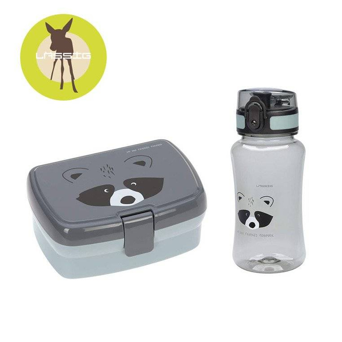 Zestaw lunchowy Lunchbox + Bidon 460 ml About Friends 1210057250-Lassig, bidony i pudełka śniadaniowe dla dzieci