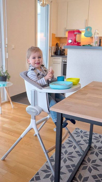 Beaba Komplet naczyń z silikonu blue 913428- Beaba, naczynia dla najmłodszych