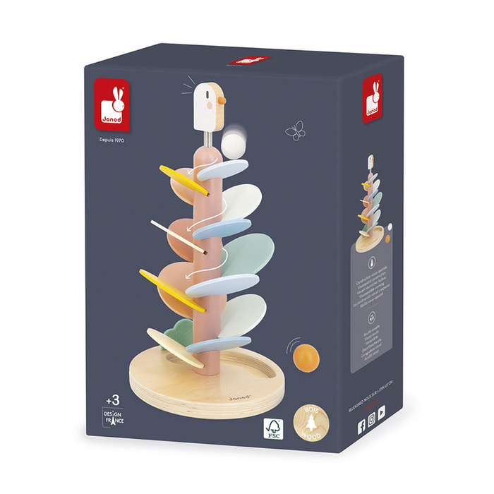 Drewniany kulodrom Ptaszek Sweet Cocoon Janod J04040