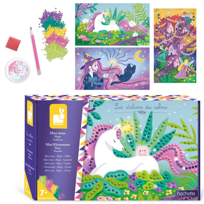 Zestaw kreatywny naklejanie Diamencików 1350 szt. Magia Janod J07877