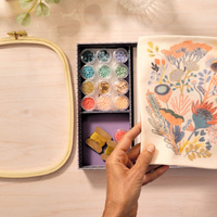 Zestaw do haftu koralikowego z akcesoriami dla dzieci i dorosłych AGA Atelier 58 Djeco GA10058