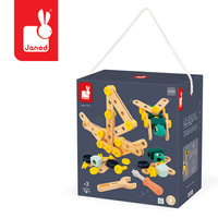 Zestaw konstruktora 100 elementów z drewna Brico'kids J06454 Janod