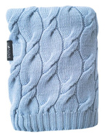 Kocyk z wełny Merino niebieski LL6654-Lullalove, wyprawka dla niemowlaka