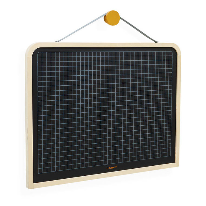 Magnetyczna tablica drewniana dwustronna z akcesoriami Janod J09635