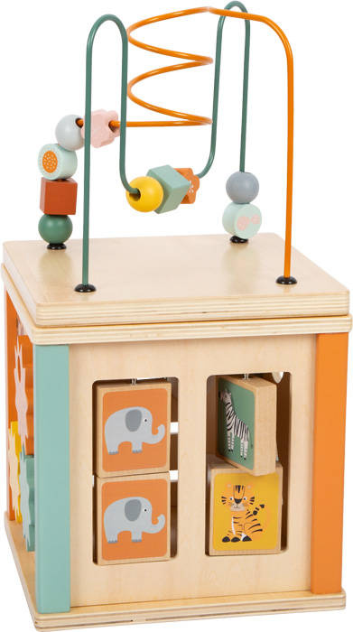 Drewniana kostka motoryczna Safari 11960-Small Foot, zabawki edukacyjne