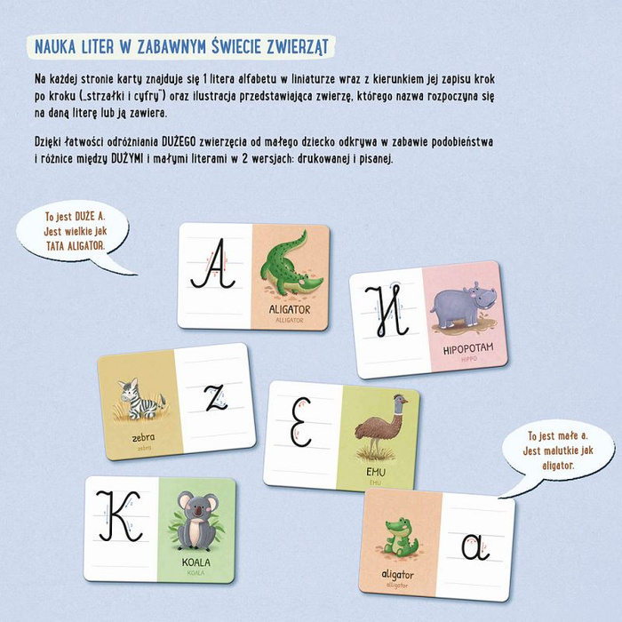 Feluś i Gucio poznają literki Nasza Księgarnia gry edukacyjne dla dzieci