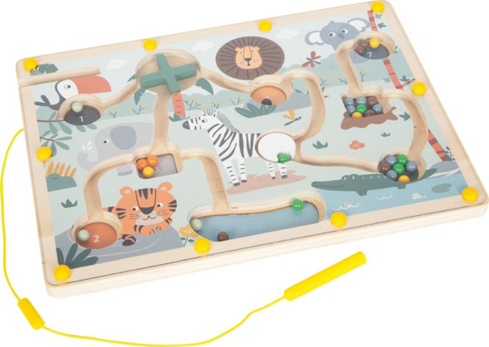Labirynt magnetyczny dla dzieci Safari Small Foot 12732 drewniane zabawki