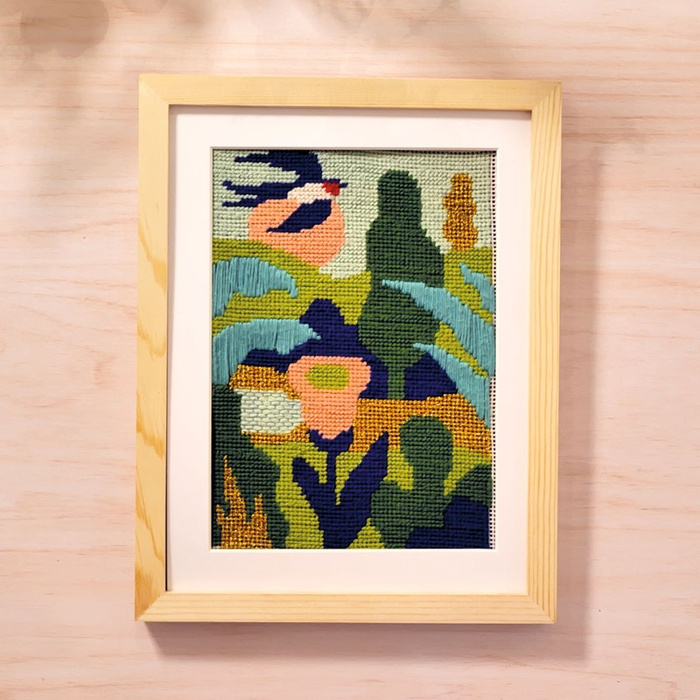 Zestaw artystyczny do haftu gobelinowego dla dorosłych Atelier Grands Augustins Atelier65 Djeco GA10065