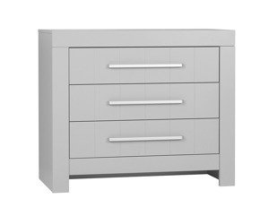 Szara Komoda 3 szufladowa Pinio Calmo