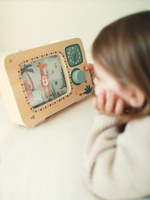 Drewniana zabawka muzyczna Telewizor pozytywka Safari Small Foot 12735