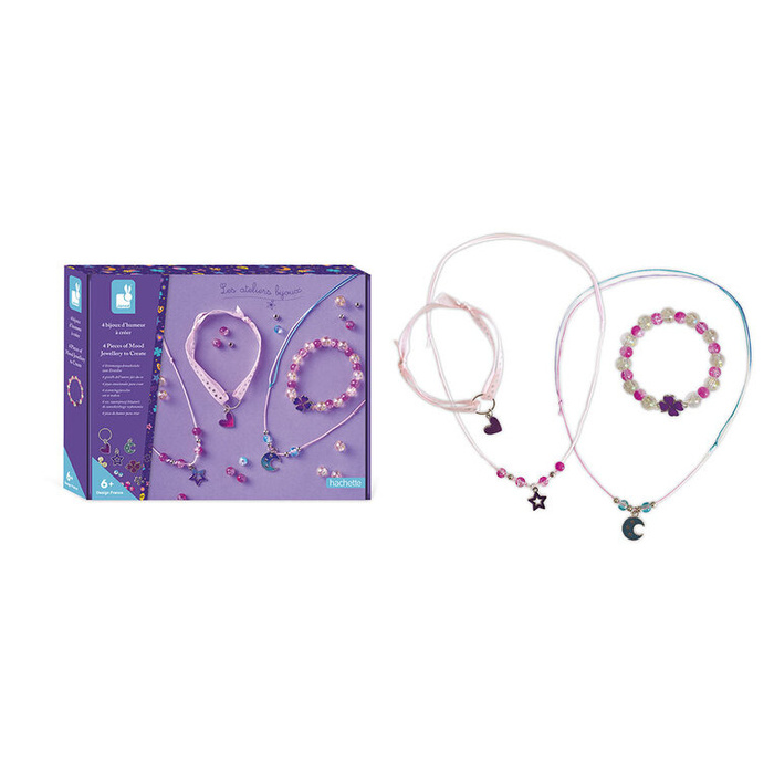 Zestaw kreatywny do tworzenia biżuterii z zawieszkami zmieniającymi kolor Janod J09182