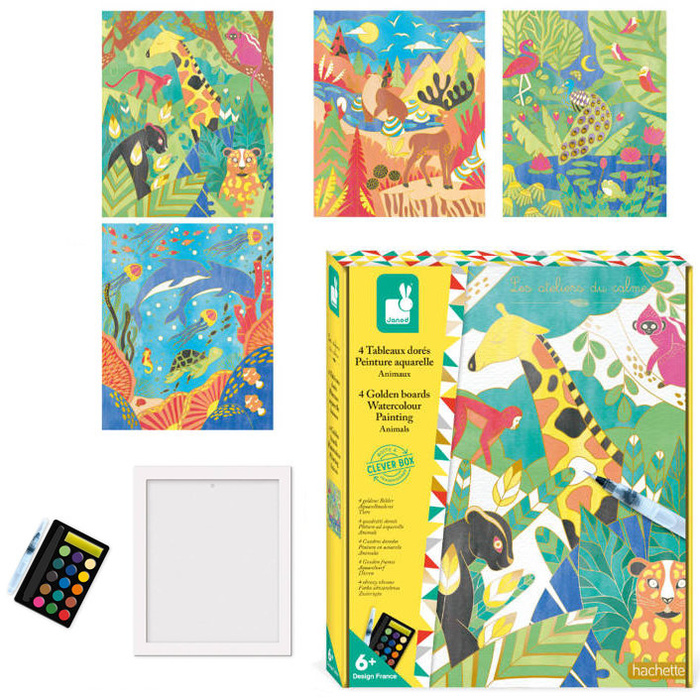 Zestaw kreatywny Złote kontury Zwierzęta Janod J07959