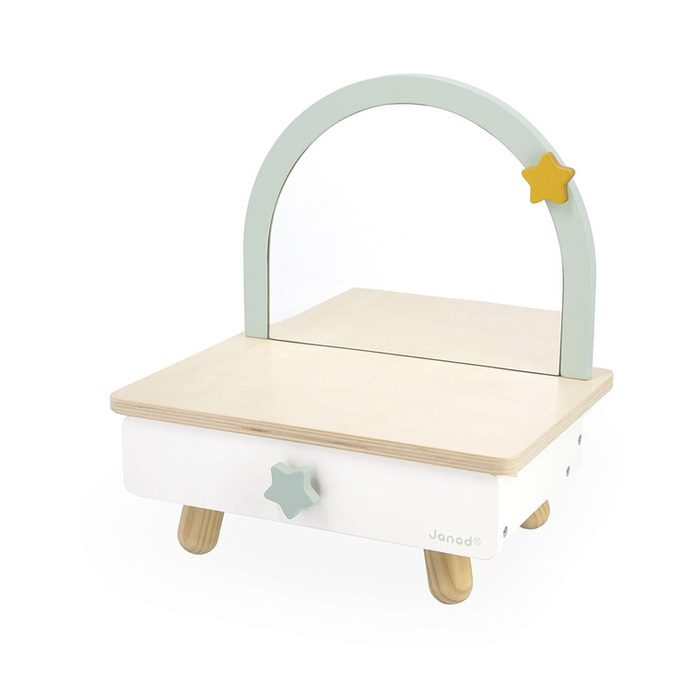 Mała toaletka drewniana z akcesoriami Jednorożec Janod J06463