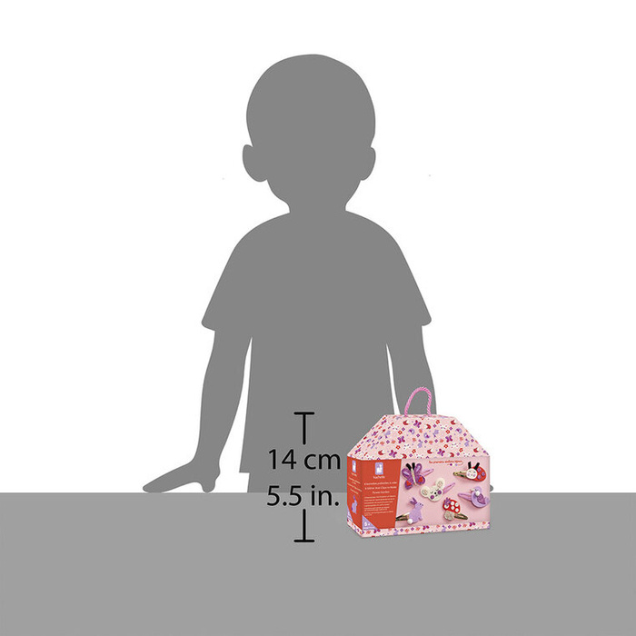 Zestaw kreatywny do tworzenia biżuterii Brokatowe spinki do włosów Ogród Janod J09179