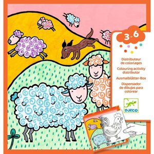 Kolorowanki z grami Farma Djeco DJ00050