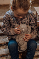 Pluszowe króliczki Mama i maleństwo zestaw 2 szt Astrup 84626